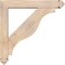 Ekena Millwork Funston Arts and Crafts Smooth Bracket w/ Offset Brace, Douglas Fir, 5 1/2"W x 30"D x 30"H BKT0604X30X30FST03SDF - alternate 2